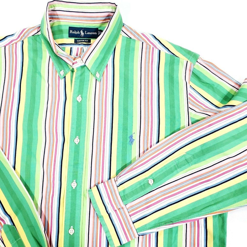 Ralph Lauren Multicolor Stripe Oxford XL